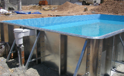 钢板游泳池-大连泳池设备施工案例